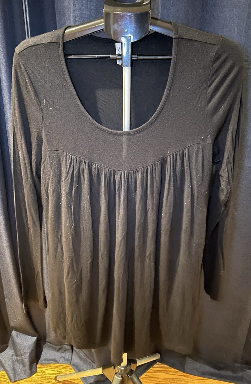 Cathy Black Blouse Women's size L